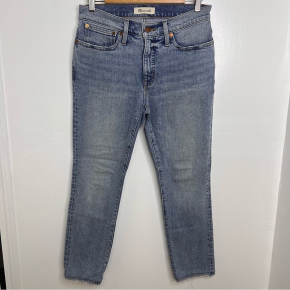 MADEWELL Tomboy Straight Light Wash Denim Jeans - Picture 2 of 7